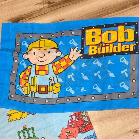 Bob The Builder 2001 Twin Fitted Sheet and Pillowcase - Picture 3 of 4